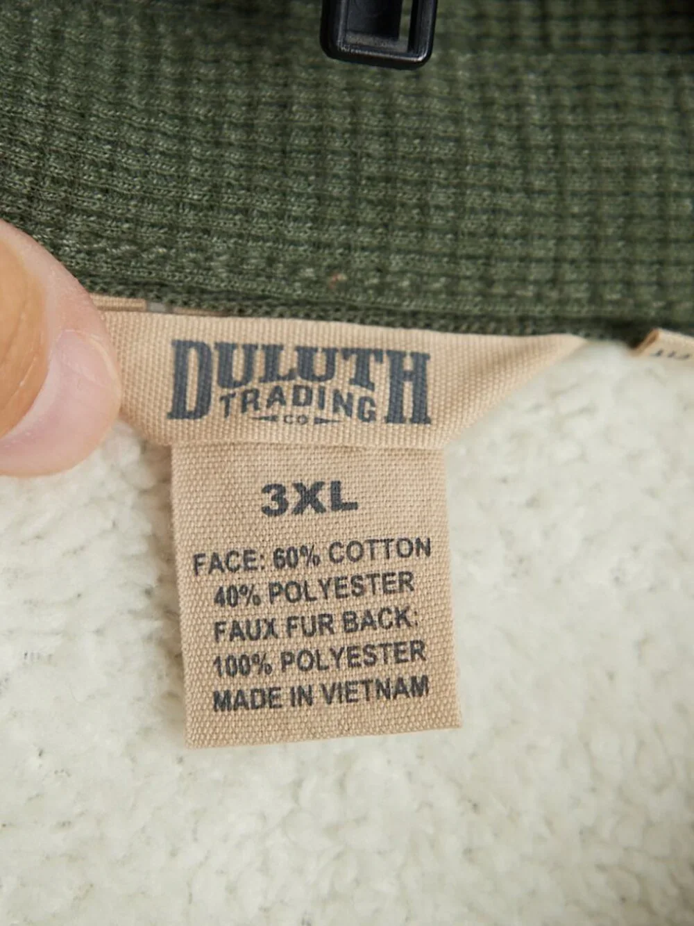 Duluth Trading Co Green Sherpa Lined Shirt Jacket Men's 3XL